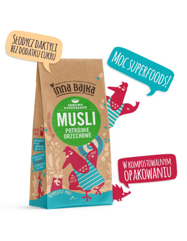 MUSLI POTRÓJNIE ORZECHOWE